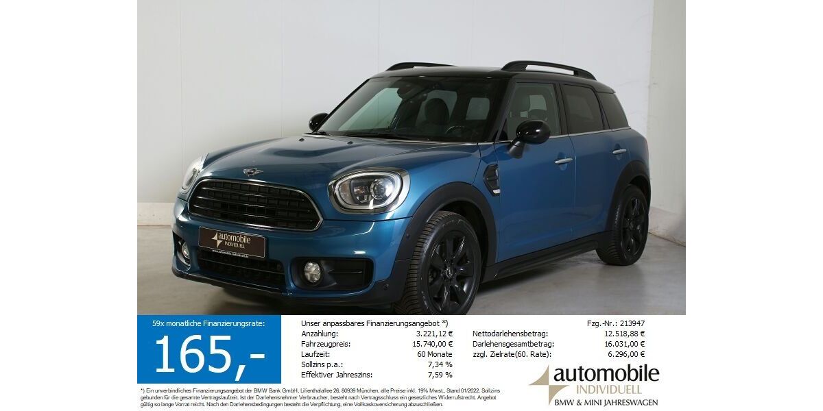 Mini Countryman D (Cooper) 126.000 km 15.540 &euro; Paderborn 33100