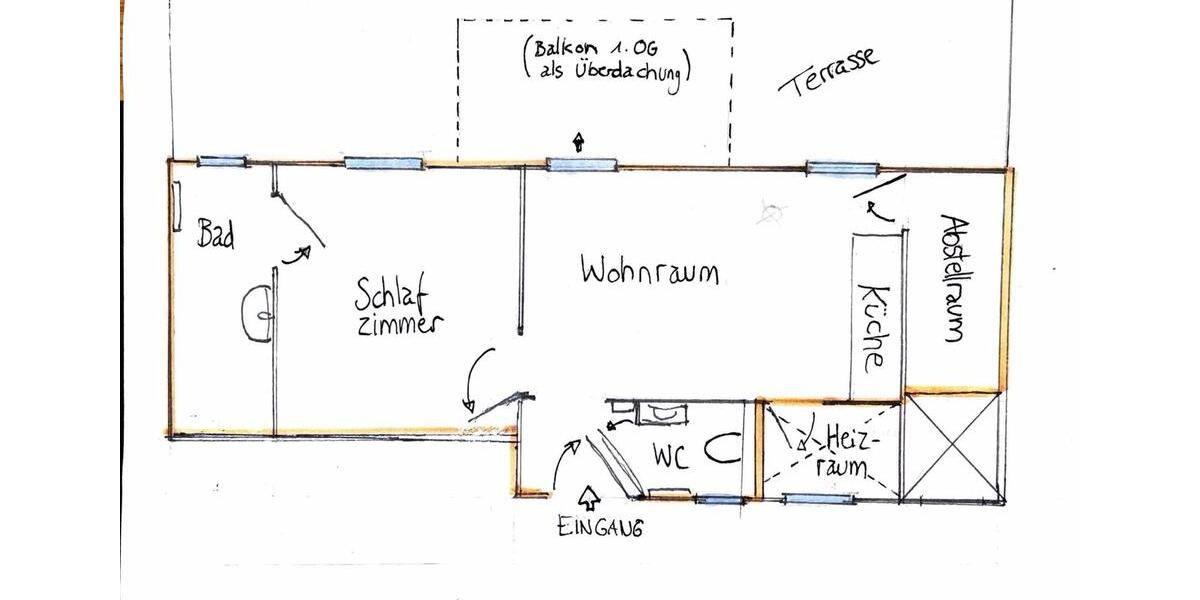Erdgeschoßwohnung Detmold Hakedahl - 2 Zimmer, 50 m&sup2;, 650&euro; | Angebot:26675443