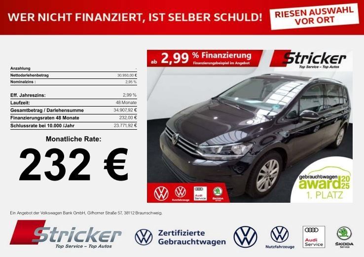 VW Touran 24.780 km 30.879 € Horn-Bad Meinberg 32805