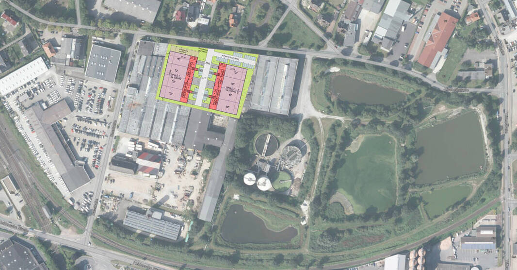 Baugenehmigtes Gewerbegrundstück m. Entwicklungspotenzial - ideal für Gewerbe, Büro- oder Produktion zimmer
