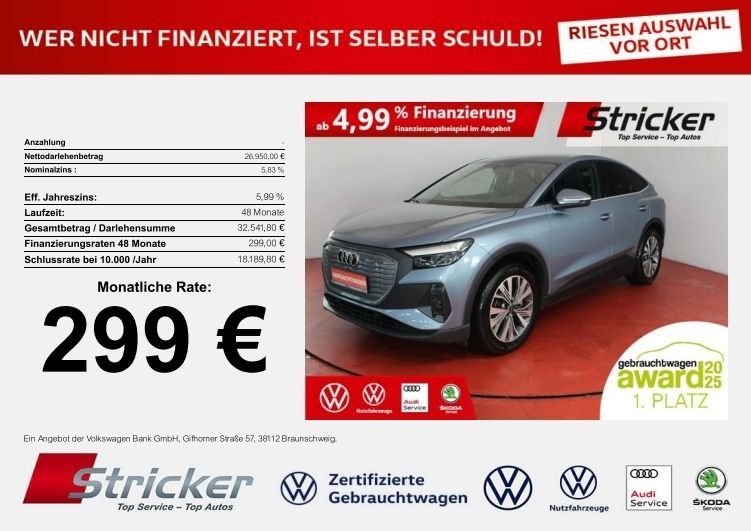 Audi Q4 e-tron 40.336 km 26.949 &euro; Detmold 32760