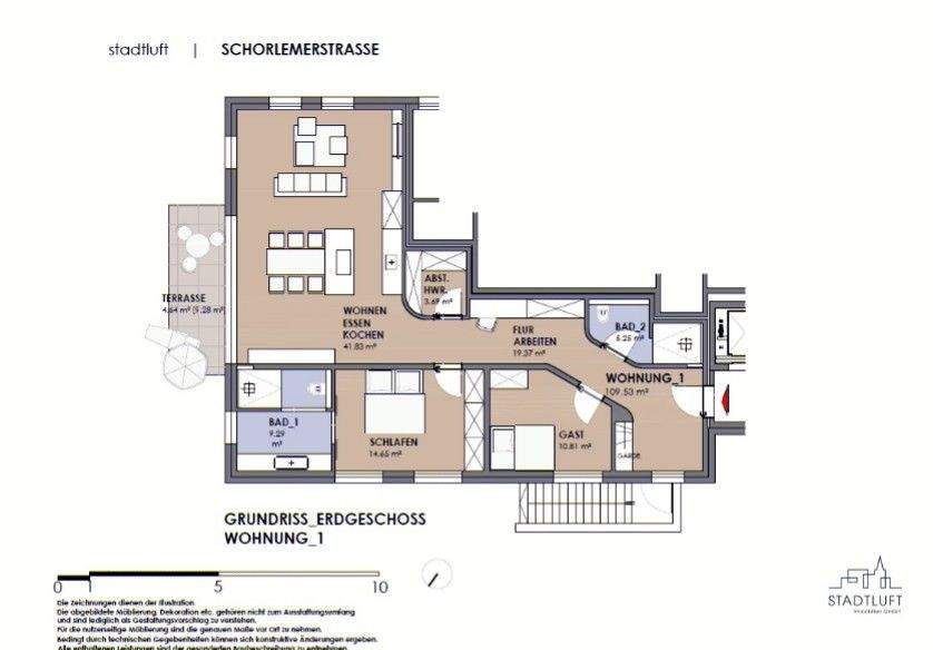 Etagenwohnung Paderborn Kernstadt - 3 Zimmer, 109 m&sup2;, 634.900&euro; | Angebot:25776331
