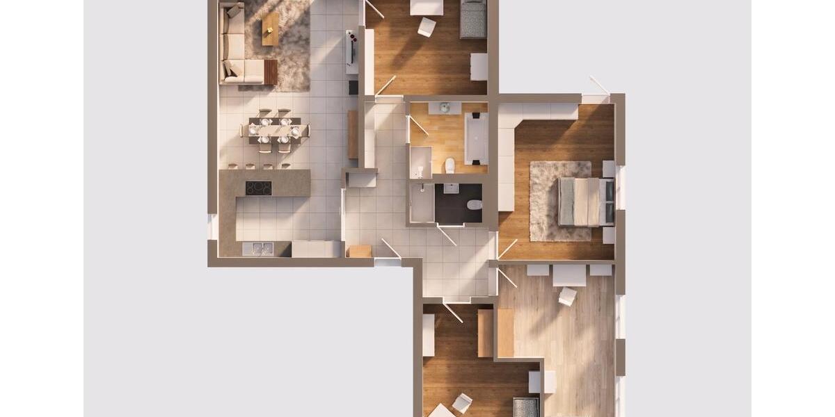 Terrassenwohnung Schloß Holte-Stukenbrock Stukenbrock - 5 Zimmer, 152 m&sup2;, 349.000&euro; | Angebot:26414883