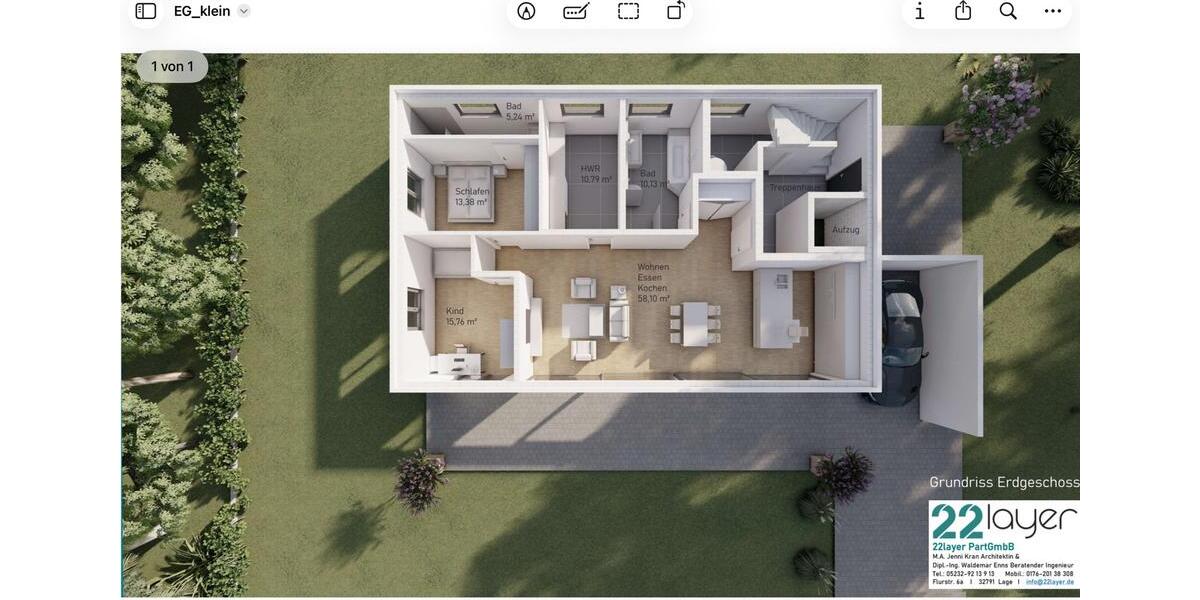 Erdgeschoßwohnung Detmold Hiddesen - 3 Zimmer, 134 m&sup2;, 550.000&euro; | Angebot:26545253