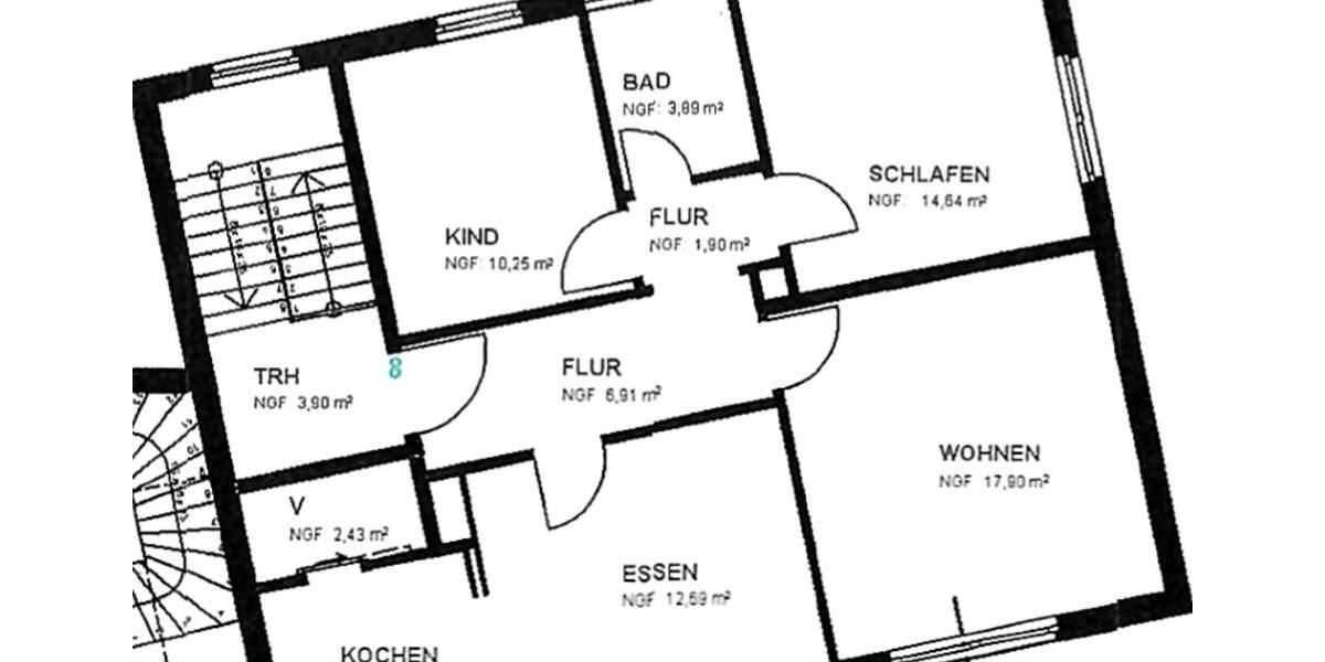 Etagenwohnung Altenbeken - 2 Zimmer, 75 m&sup2;, 9&euro; | Angebot:25904683