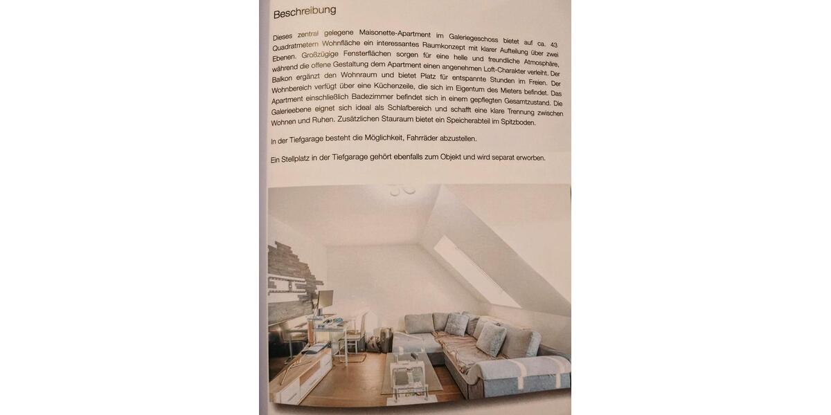 Maisonettenwohnung Paderborn - 2 Zimmer, 43 m&sup2;, 650&euro; | Angebot:27603297