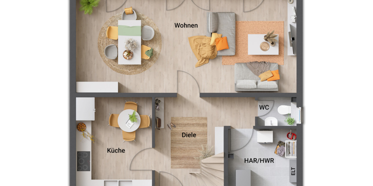 Einfamilienhaus Augustdorf - 5 Zimmer, 110 m&sup2;, 348.450&euro; | Angebot:25780624