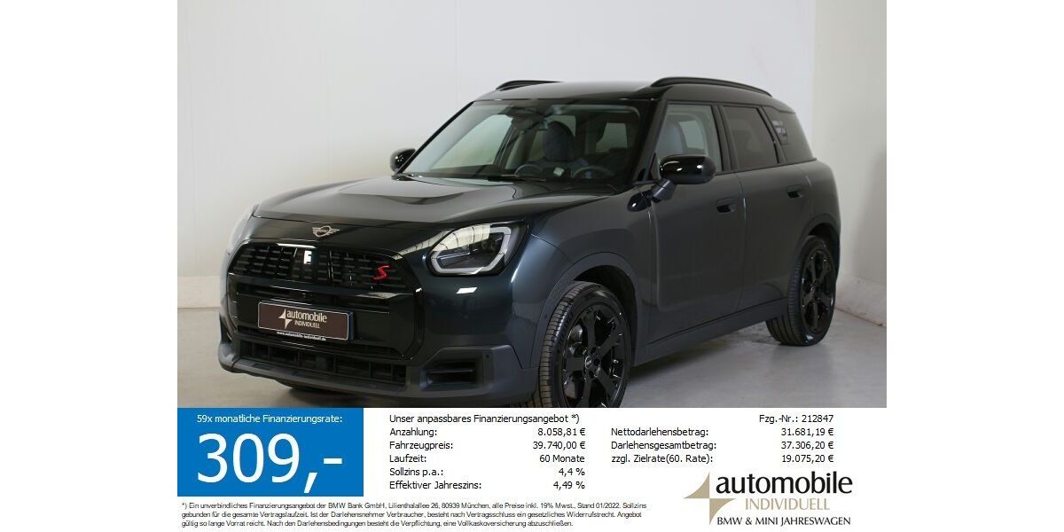 Mini Countryman S (Cooper) 12.990 km 39.440 &euro; Paderborn 33100