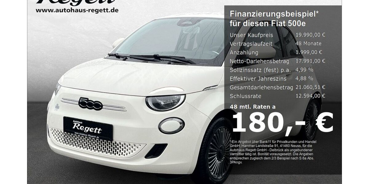 Fiat 500e 24.600 km 19.490 &euro; Delbrück-Westenholz 33129