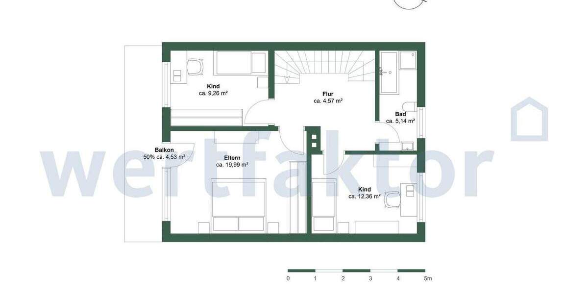 Reihenmittelhaus Bielefeld Sennestadt - 5 Zimmer, 108 m&sup2;, 330.000&euro; | Angebot:24779442