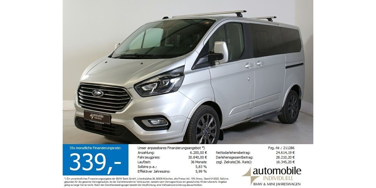 Ford Tourneo Custom 104.800 km 29.340 &euro; Paderborn 33100