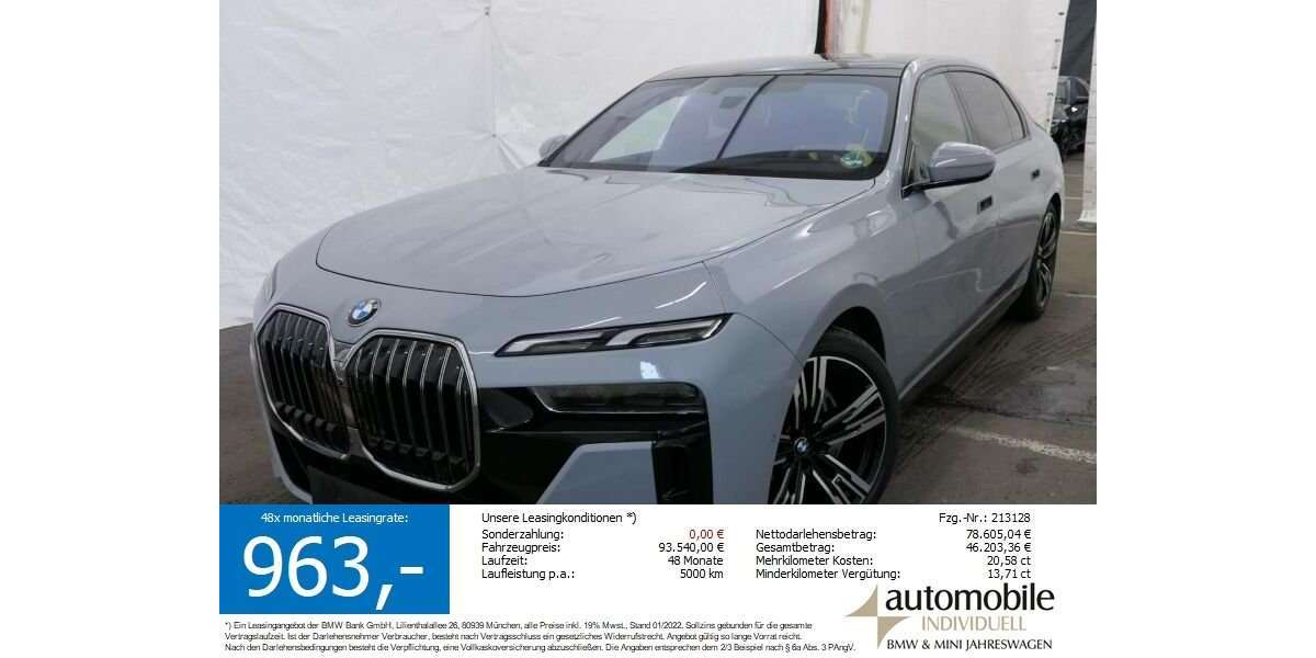 BMW 740 14.100 km 92.839 &euro; Paderborn 33100