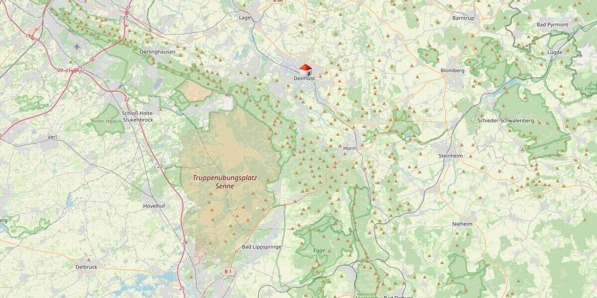 Gewerbeobjekt Detmold Innenstadt - 5 Zimmer, 1.100&euro; | Angebot:26161705