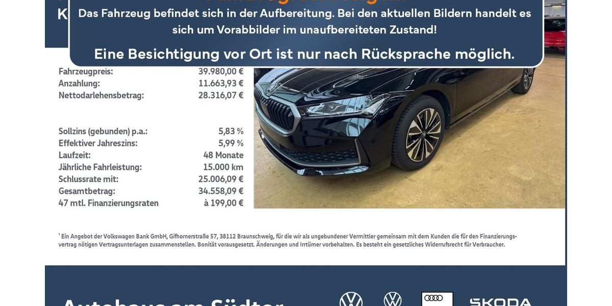 Skoda Superb 7.878 km 39.980 &euro; Rietberg 33397
