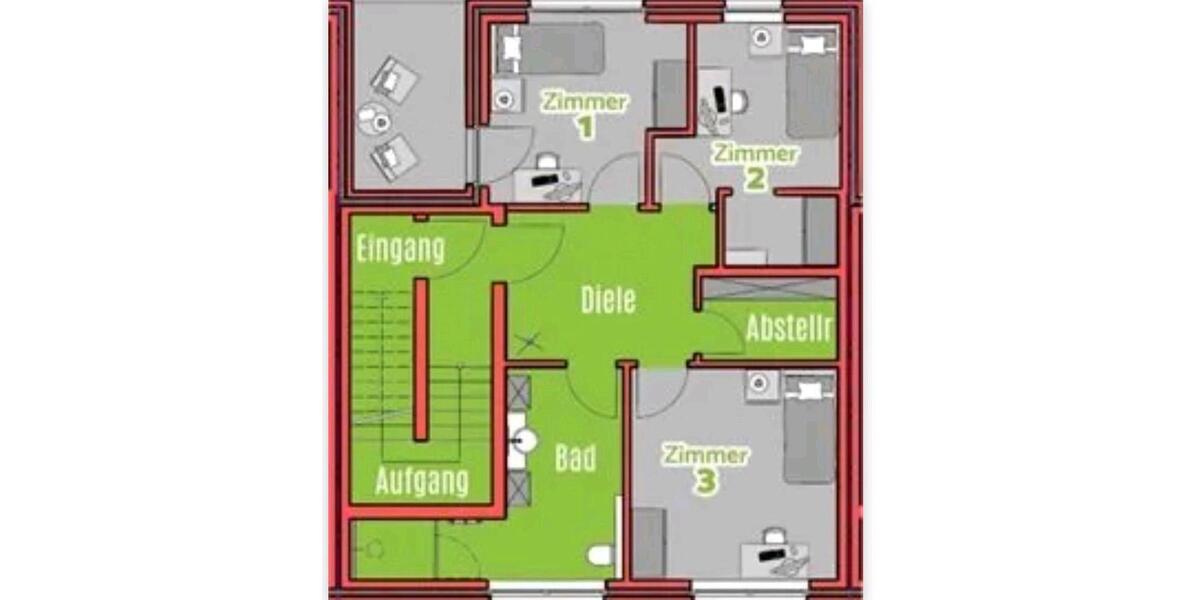 Etagenwohnung Horn-Bad Meinberg Bad Meinberg - 1 Zimmer, 11 m&sup2;, 489&euro; | Angebot:25047267