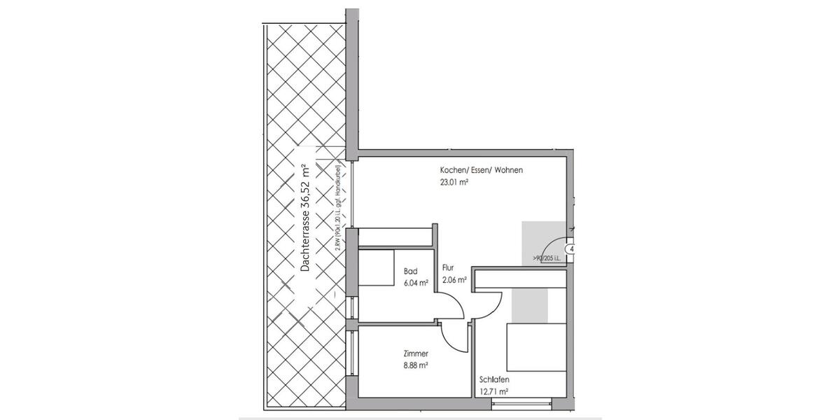 Dachgeschoßwohnung Paderborn Elsen - 3 Zimmer, 62 m&sup2;, 928&euro; | Angebot:26021487