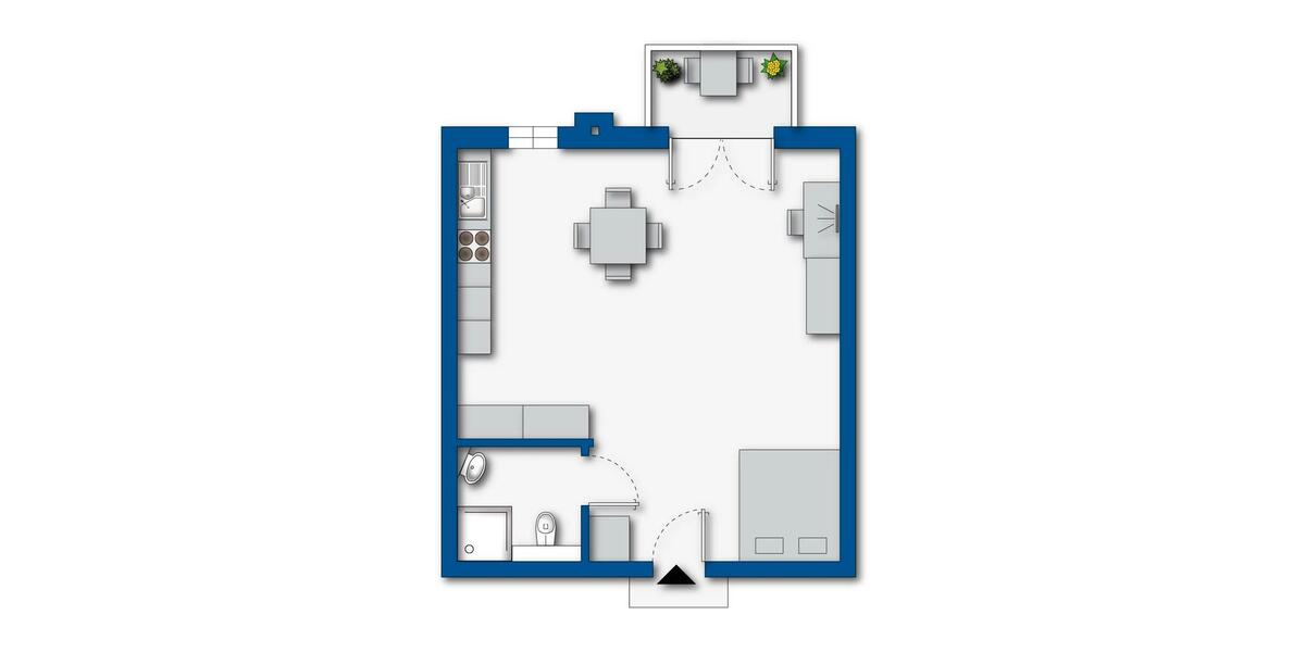 Etagenwohnung Paderborn Neuenbeken - 1 Zimmer, 41 m&sup2;, 550&euro; | Angebot:26297069