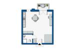 Etagenwohnung Paderborn Neuenbeken - 1 Zimmer, 41 m&sup2;, 550&euro; | Angebot:26297069