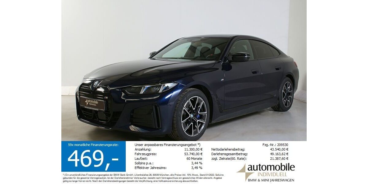 BMW i4 19.300 km 53.330 &euro; Paderborn 33100