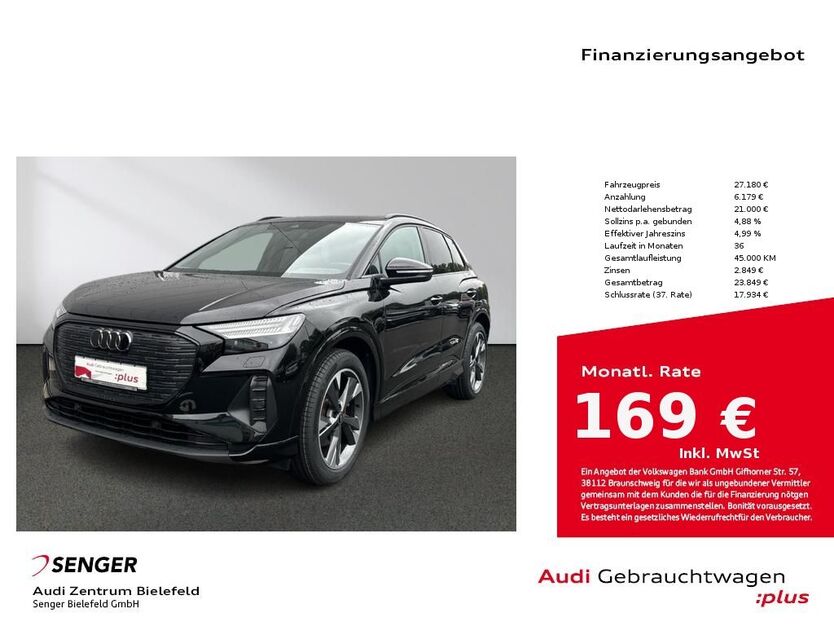 Audi Q4 e-tron 52.621 km 25.980 € Bielefeld 33609