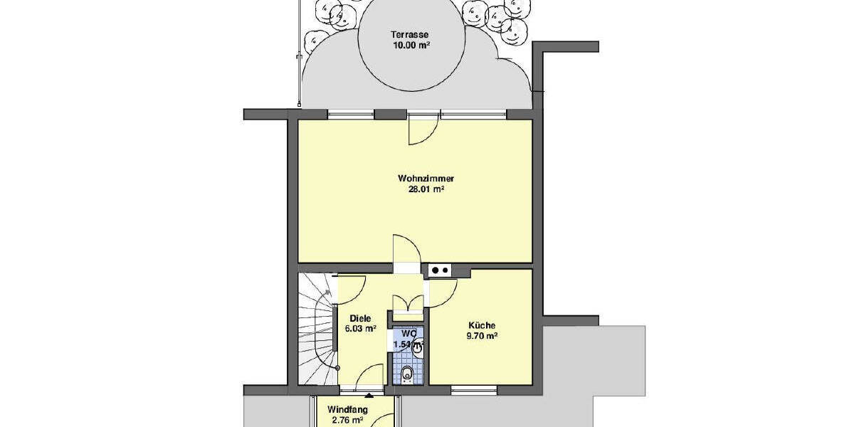 Reihenmittelhaus Detmold Klüt - 4 Zimmer, 105 m&sup2;, 210.000&euro; | Angebot:26290897