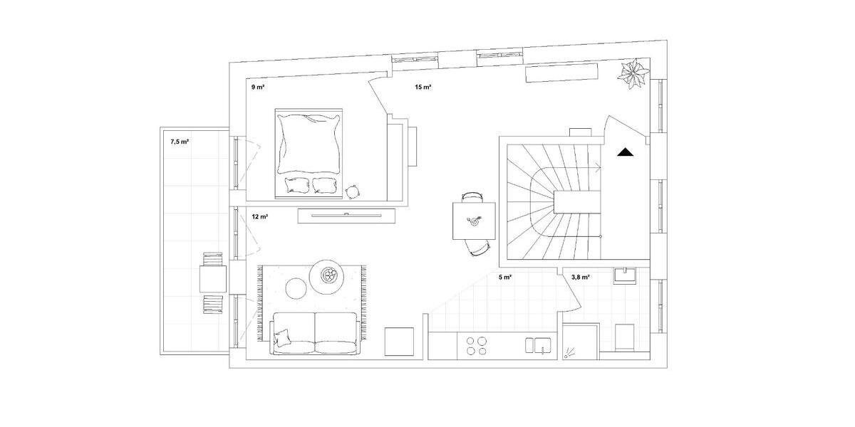 Etagenwohnung Paderborn - 2 Zimmer, 48 m&sup2;, 1.500&euro; | Angebot:27625692