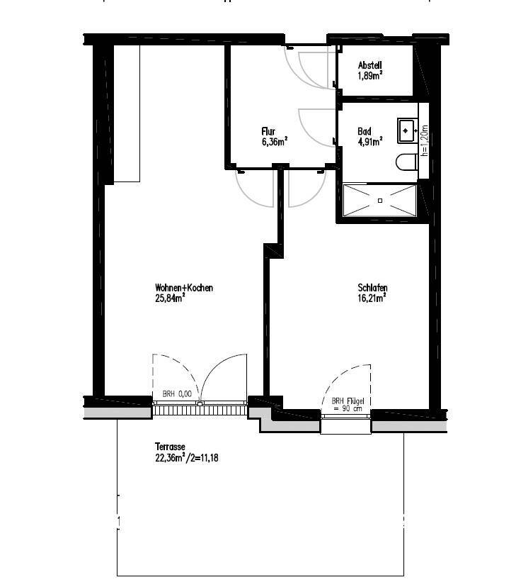 Helle 2-Zimmer-Wohnung mit Terrasse, moderne Neubau-Ausstattung mit Echtholzparkett + Einbauküche 2 zimmer