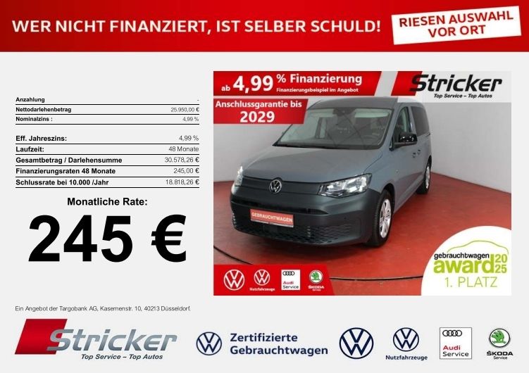 VW Caddy 10.301 km 25.949 € Detmold 32760