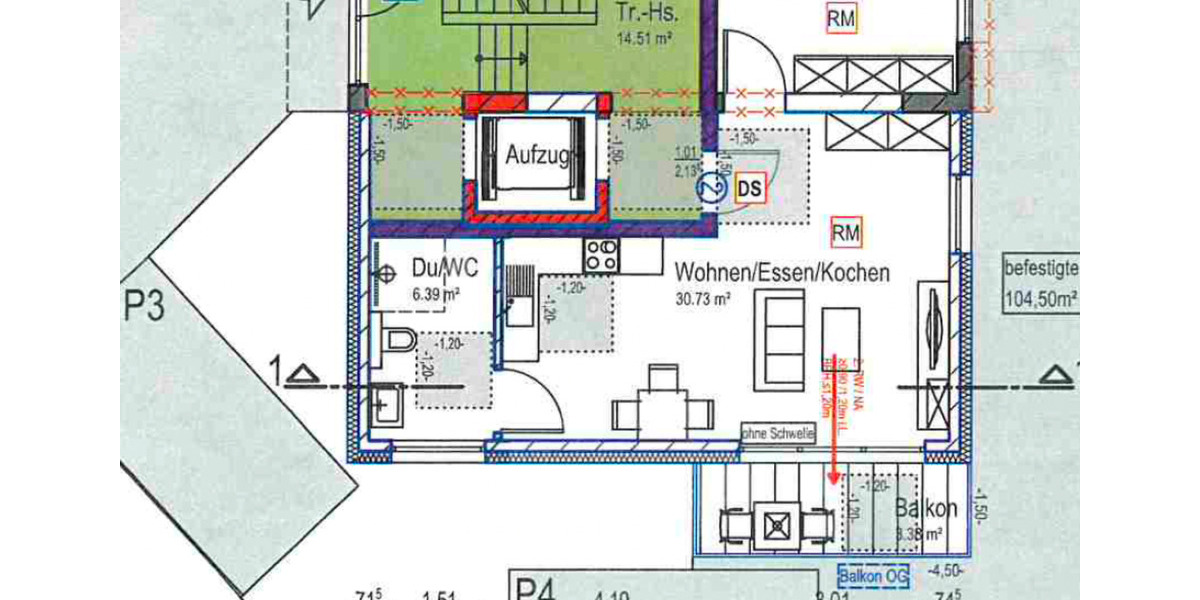 Erdgeschoßwohnung Paderborn Univiertel - 2 Zimmer, 54 m&sup2;, 648&euro; | Angebot:25551546