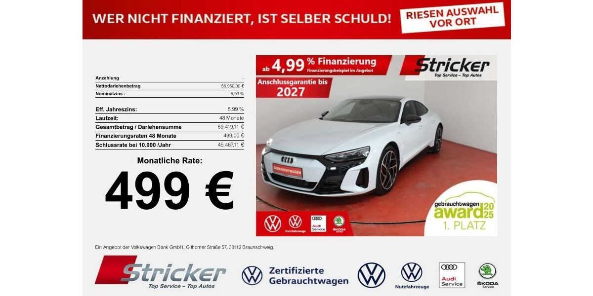 Audi RS e-tron GT 44.340 km 55.949 &euro; Detmold 32760
