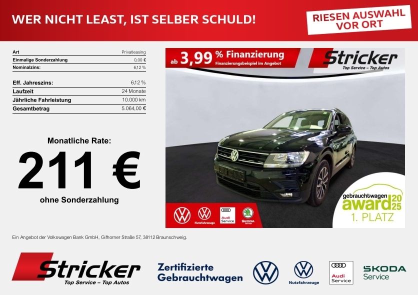 VW Tiguan 39.828 km 28.539 &euro; Detmold 32760