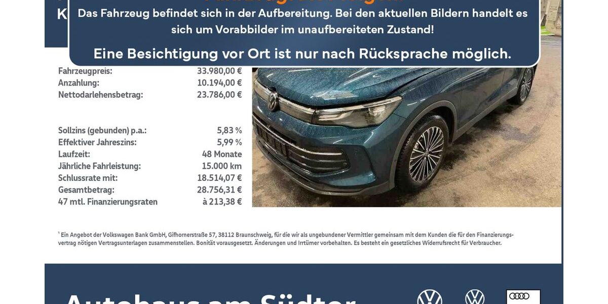 VW Tiguan 49.426 km 33.980 € Rietberg 33397