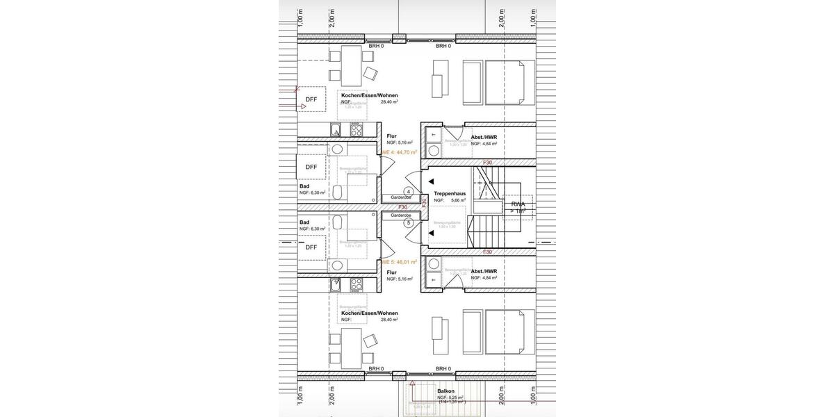 Dachgeschoßwohnung Paderborn - 1 Zimmer, 46 m&sup2;, 675&euro; | Angebot:26265909