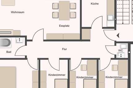 Wohnung Paderborn Schloß Neuhaus - 5 Zimmer, 93 m&sup2;, 235.000&euro; | Angebot:26180566