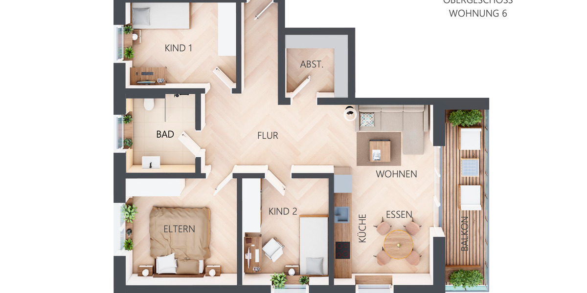 Etagenwohnung Geseke - 4 Zimmer, 94 m&sup2;, 1.195&euro; | Angebot:26462498