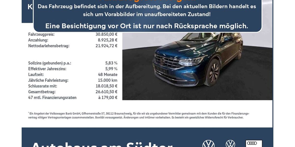 VW Tiguan 41.940 km 30.850 € Rietberg 33397