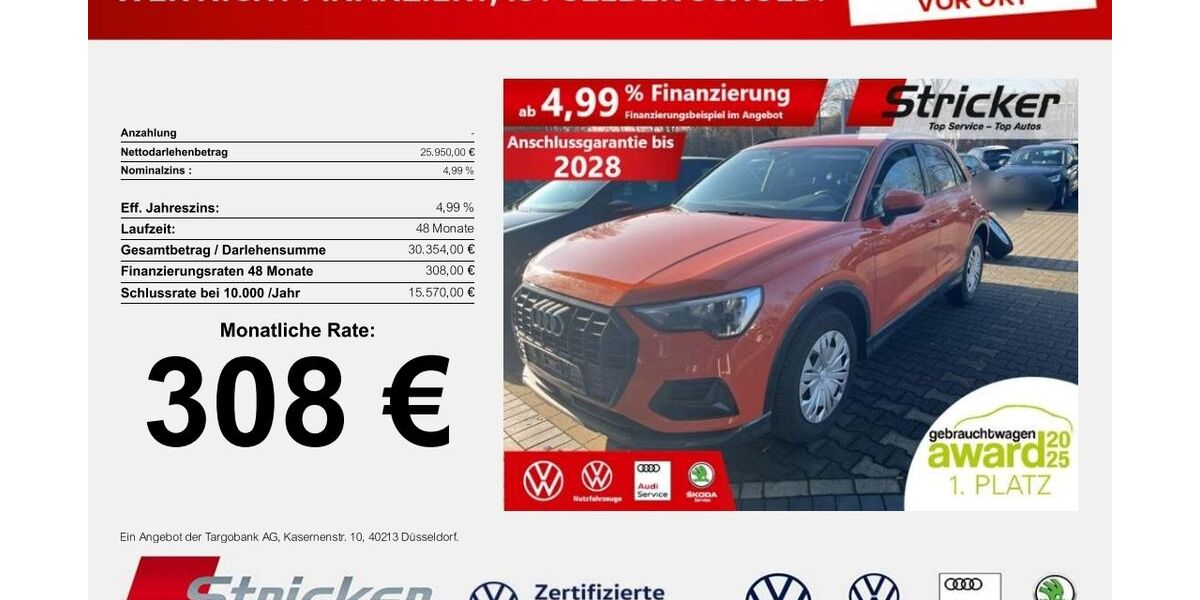 Audi Q3 42.261 km 25.949 &euro; Horn-Bad Meinberg 32805