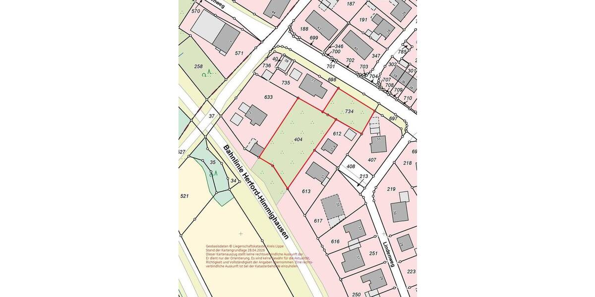 Grundstück Horn-Bad Meinberg Leopoldstal - 145.000&euro; | Angebot:26909298