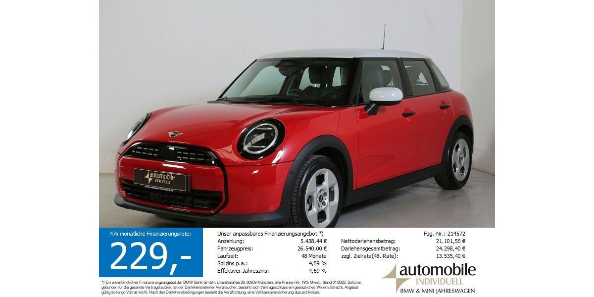 Mini Cooper C 9.600 km 24.440 &euro; Paderborn 33100