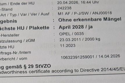 Opel Astra 242.211 km 2.250 &euro; VERL 33415