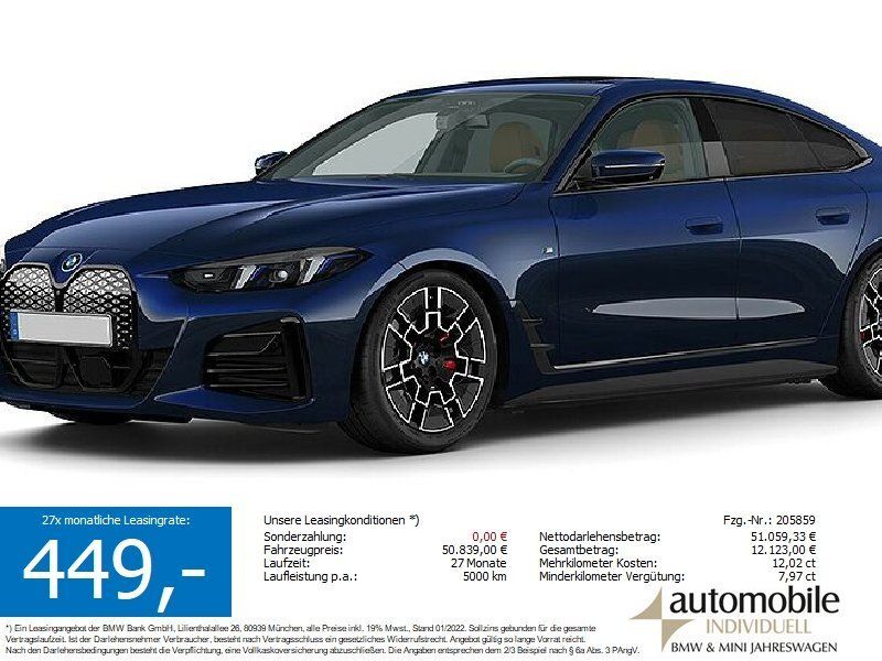 BMW i4 15.100 km 50.730 € Paderborn 33100