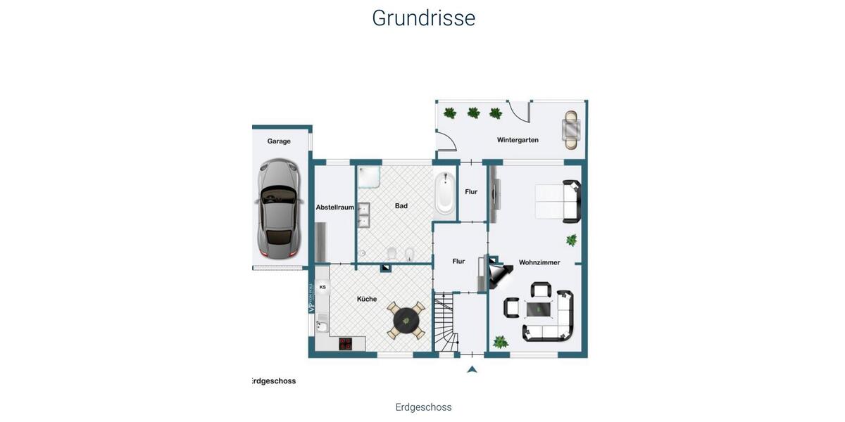 Freistehendes Einfamilienhaus mit großem Garten zur Miete 5 zimmer