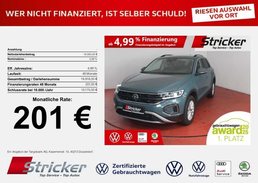 VW T-Roc 66.526 km 16.949 &euro; Horn-Bad Meinberg 32805