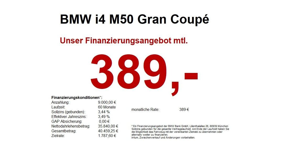 BMW i4 53.700 km 44.830 &euro; Paderborn 33100