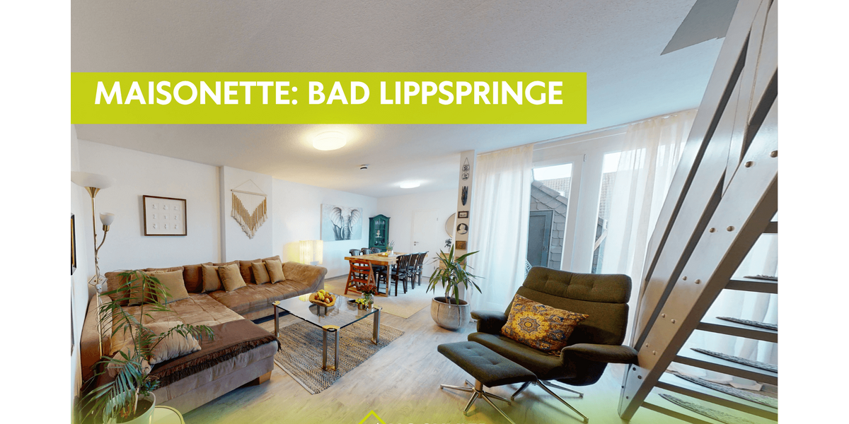 Etagenwohnung Bad Lippspringe - 3 Zimmer, 110 m&sup2;, 269.000&euro; | Angebot:26864376