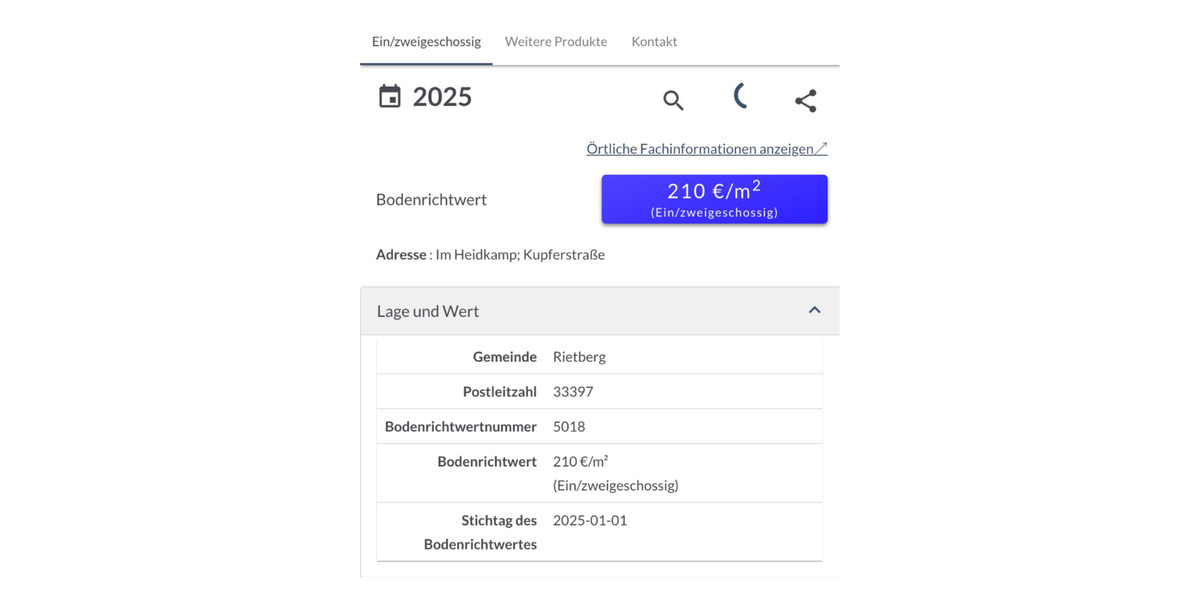 Grundstück Rietberg - 180.000&euro; | Angebot:26114913