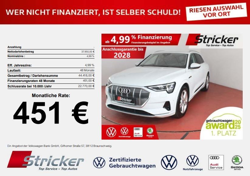 Audi e-tron 38.903 km 37.949 &euro; Horn-Bad Meinberg 32805