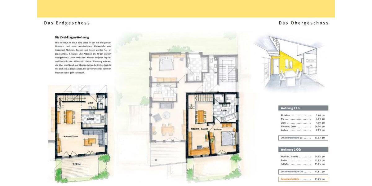 Terrassenwohnung Paderborn Neuenbeken - 2 Zimmer, 94 m&sup2;, 1.034&euro; | Angebot:26097259