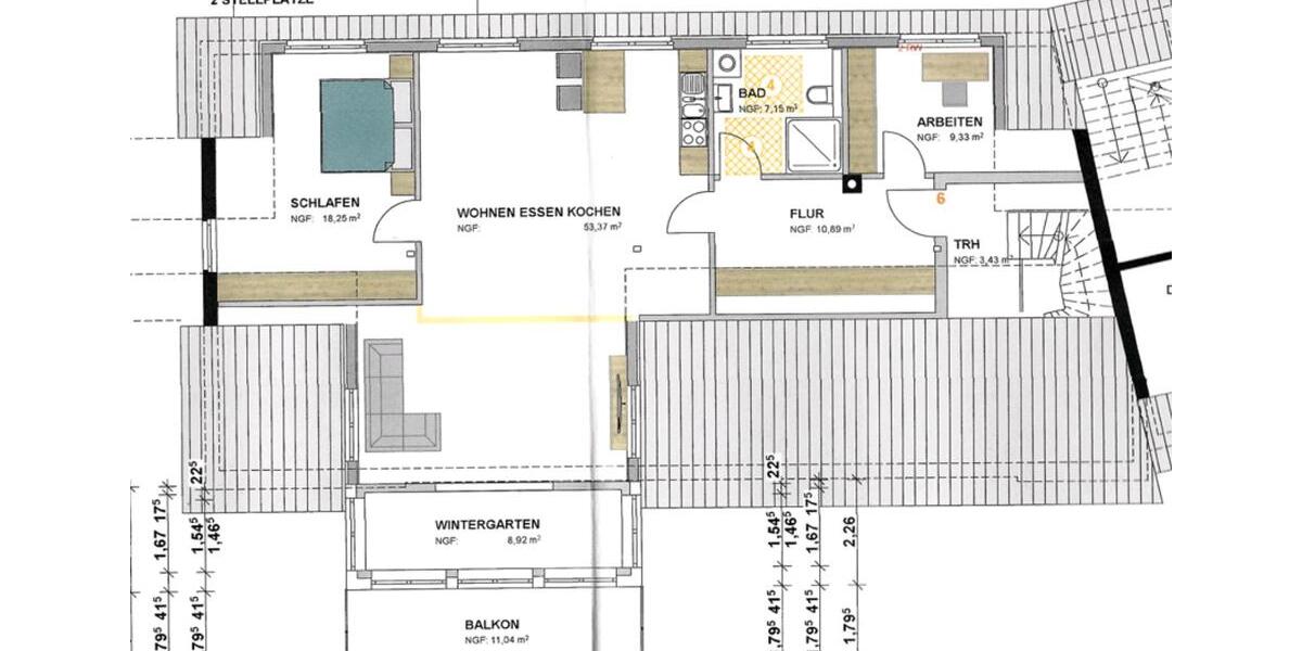 Etagenwohnung Altenbeken - 2 Zimmer, 75 m&sup2;, 9&euro; | Angebot:25904683
