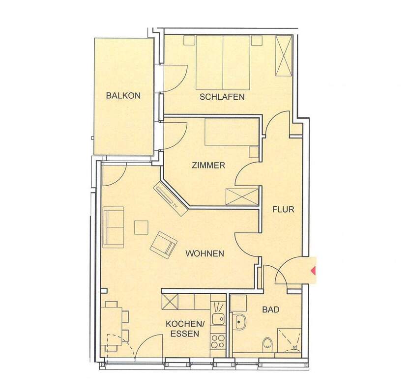 Direkt einziehen und WOHNFÜHLEN! 3 Zimmer mit Balkon! Moderne Ausstattung, Tageslichtbad, Aufzug 3 zimmer